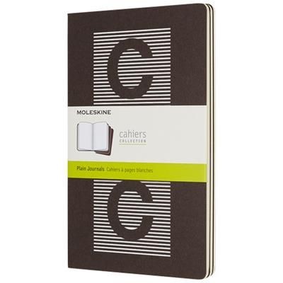 Branded Promotional CAHIER JOURNAL L - PLAIN in Coffee Brown Journal Note Book From Concept Incentives.