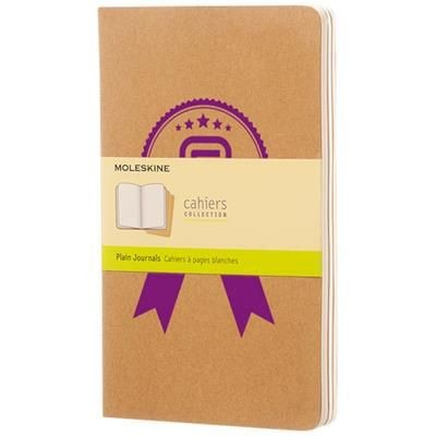 Branded Promotional CAHIER JOURNAL L - PLAIN in Kraft Brown Journal Note Book From Concept Incentives.