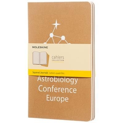 Branded Promotional CAHIER JOURNAL L - SQUARED in Kraft Brown Journal Note Book From Concept Incentives.