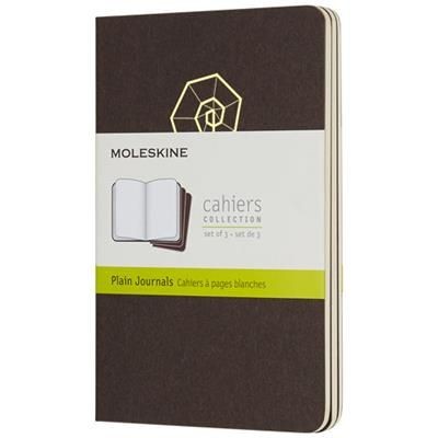 Branded Promotional CAHIER JOURNAL PK - PLAIN in Coffee Brown Journal Note Book From Concept Incentives.
