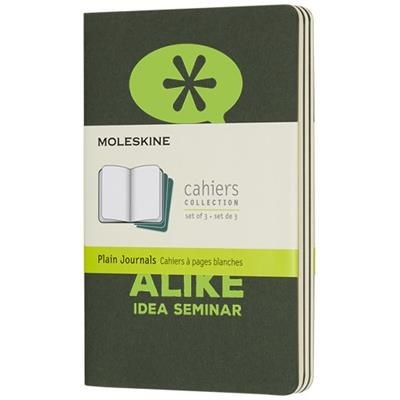 Branded Promotional CAHIER JOURNAL PK - PLAIN in Myrtle Green Journal Note Book From Concept Incentives.