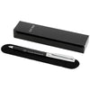 Branded Promotional CEPHEUS BALL PEN in Black Solid-silver Pen Set From Concept Incentives.