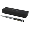 Branded Promotional EMPIRE STYLUS BALL PEN in Silver-black Solid Pen From Concept Incentives.