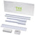 Branded Promotional MINDY 8-PIECE PENCIL CASE SET in White Solid Pencil Case From Concept Incentives.