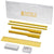 Branded Promotional MINDY 8-PIECE PENCIL CASE SET in Yellow Pencil Case From Concept Incentives.