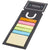 Branded Promotional STICKY NOTE BOOKMARK in Black Solid Bookmark From Concept Incentives.