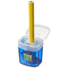 Branded Promotional SHARPI SHARPENER with Container in Blue Pencil Sharpener From Concept Incentives.