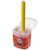 Branded Promotional SHARPI SHARPENER with Container in Red Pencil Sharpener From Concept Incentives.