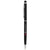 Branded Promotional JOYCE ALUMINIUM METAL BALL PEN in Black Solid Pen From Concept Incentives.