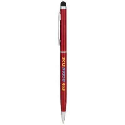 Branded Promotional JOYCE ALUMINIUM METAL BALL PEN in Red Pen From Concept Incentives.