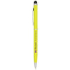 Branded Promotional JOYCE ALUMINIUM METAL BALL PEN in Lime Pen From Concept Incentives.