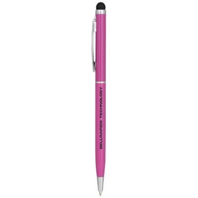 Branded Promotional JOYCE ALUMINIUM METAL BALL PEN in Fuchsia Pen From Concept Incentives.