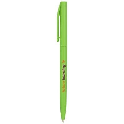 Branded Promotional MONDRIANE BALL PEN SOLID in Green Pen From Concept Incentives.