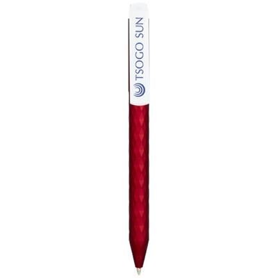 Branded Promotional DIAMONDE BALL PEN in Red Pen From Concept Incentives.