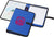 Branded Promotional VEELA A4 PORTFOLIO in Blue Conference Folder from Concept Incentives