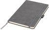Branded Promotional CARBONY A5 SUEDE NOTE BOOK in Grey Jotter From Concept Incentives.