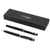 Branded Promotional ANDANTE DUO PEN GIFT SET in Black Solid Pen From Concept Incentives.