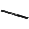 Branded Promotional RULY RULER 30 CM in Black Solid Ruler From Concept Incentives.