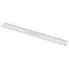 Branded Promotional RULY RULER 30 CM in White Solid Ruler From Concept Incentives.