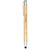 Branded Promotional MONETA ANODIZED ALUMINIUM METAL CLICK STYLUS BALL PEN in Gold Pen From Concept Incentives.