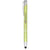 Branded Promotional MONETA ANODIZED ALUMINIUM METAL CLICK STYLUS BALL PEN in Lime Pen From Concept Incentives.