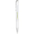 Branded Promotional MONETA ABS CLICK BALL PEN in Silver Pen From Concept Incentives.