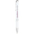 Branded Promotional MONETA ABS CLICK BALL PEN in White Solid Pen From Concept Incentives.