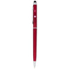 Branded Promotional VALERIA ABS BALL PEN with Stylus in Red Pen From Concept Incentives.