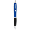 Branded Promotional NASH RUBBER BALL PEN in Royal Blue Pen From Concept Incentives.