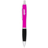 Branded Promotional NASH RUBBER BALL PEN in Pink Pen From Concept Incentives.