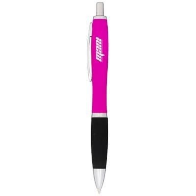 Branded Promotional NASH RUBBER BALL PEN in Pink Pen From Concept Incentives.