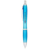 Branded Promotional NASH FROSTED BALL PEN in Aqua Pen From Concept Incentives.