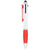 Branded Promotional NASH 4-IN-1 BALL PEN in White Solid-red Pen From Concept Incentives.