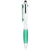 Branded Promotional NASH 4-IN-1 BALL PEN in White Solid-green Pen From Concept Incentives.