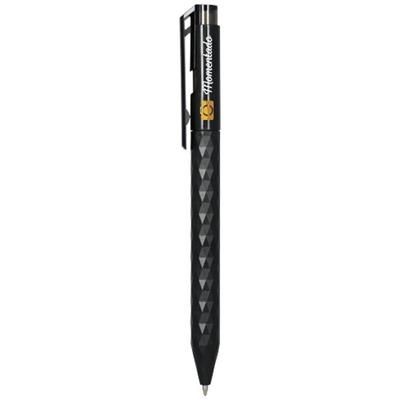 Branded Promotional PRISM BALL PEN in Black Solid Pen From Concept Incentives.