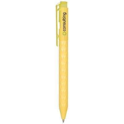 Branded Promotional PRISM BALL PEN in Yellow Pen From Concept Incentives.