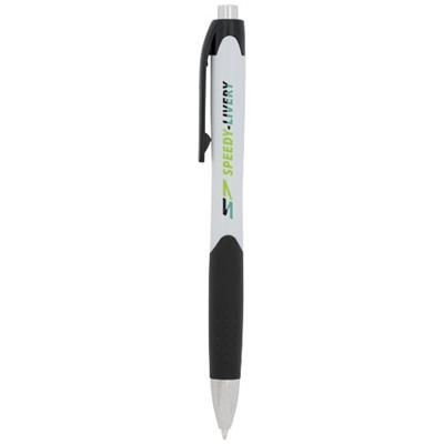 Branded Promotional TROPICAL BALL PEN in White Solid Pen From Concept Incentives.