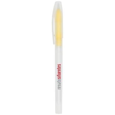 Branded Promotional ROCINHA BALL PEN in Yellow Pen From Concept Incentives.