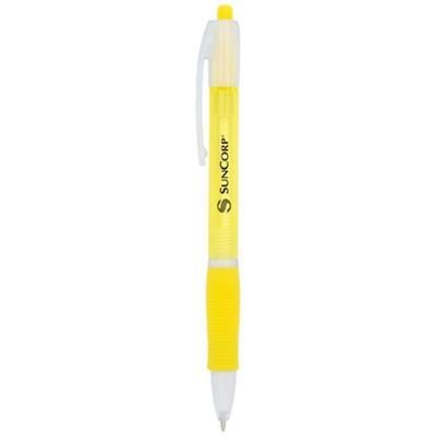 Branded Promotional TRIM BALL PEN in Yellow Pen From Concept Incentives.