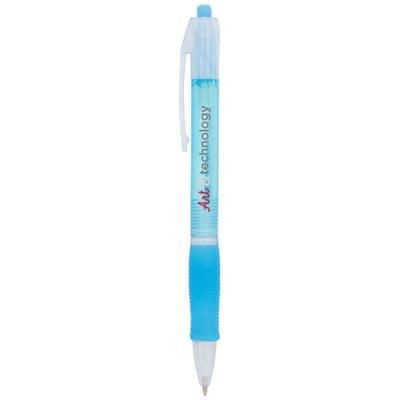 Branded Promotional TRIM BALL PEN in Light Blue Pen From Concept Incentives.