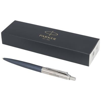 Branded Promotional JOTTER XL MATTE with Silver Chrome Trim Ball PEN in Blue Pen From Concept Incentives.