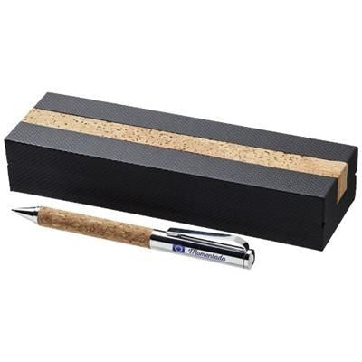 Branded Promotional CORTEGANA BALL PEN in Brown  From Concept Incentives.