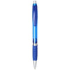 Branded Promotional TURBO TRANSLUCENT BALL PEN with Rubber Grip in Blue  From Concept Incentives.