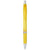 Branded Promotional TURBO TRANSLUCENT BALL PEN with Rubber Grip in Yellow  From Concept Incentives.
