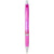 Branded Promotional TURBO TRANSLUCENT BALL PEN with Rubber Grip in Magenta  From Concept Incentives.