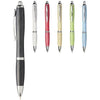 Branded Promotional NASH WHEAT STRAW SILVER CHROME TIP BALL PEN in Black Solid  From Concept Incentives.