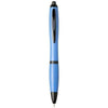 Branded Promotional NASH WHEAT STRAW BLACK TIP BALL PEN in Royal Blue  From Concept Incentives.