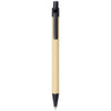 Branded Promotional BERK RECYCLED CARTON AND CORN PLASTIC BALL PEN in Black Solid Pen From Concept Incentives.