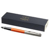 Branded Promotional JOTTER PLASTIC with Stainless Steel Metal Rollerbal Pen in Orange  From Concept Incentives.