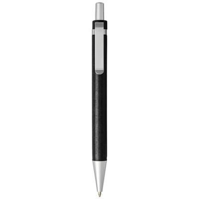 Branded Promotional TIDORE WHEAT STRAW CLICK ACTION BALL PEN in Black Solid  From Concept Incentives.